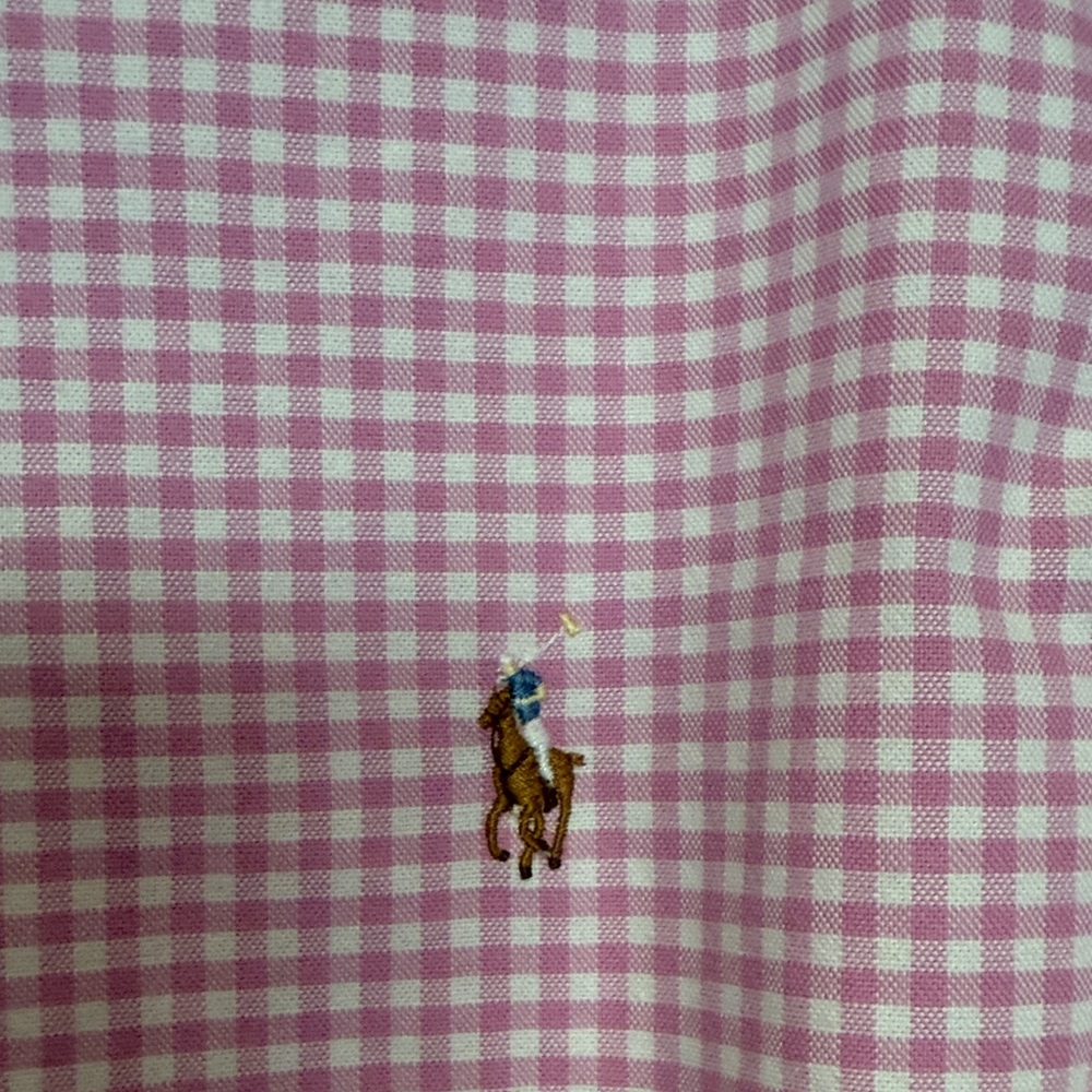 Polo by Ralph Lauren Men's Pink Checkered Shirt - Picture 2 of 4
